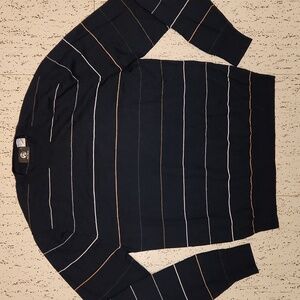 Paul Smith Lightweight Striped Merino Wool Knit Pullover Crewneck Sweater